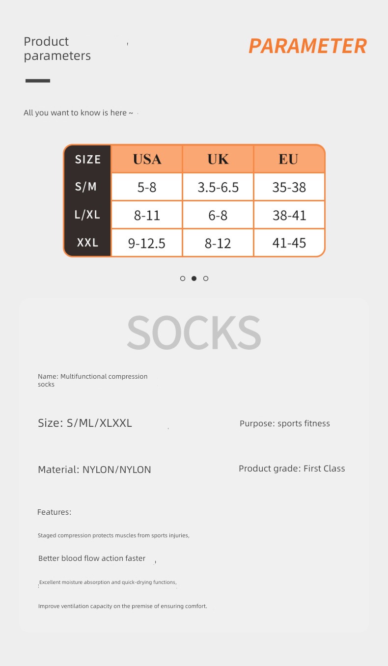 Internet celebrity men and women currency Pressure socks outdoors Calf protection