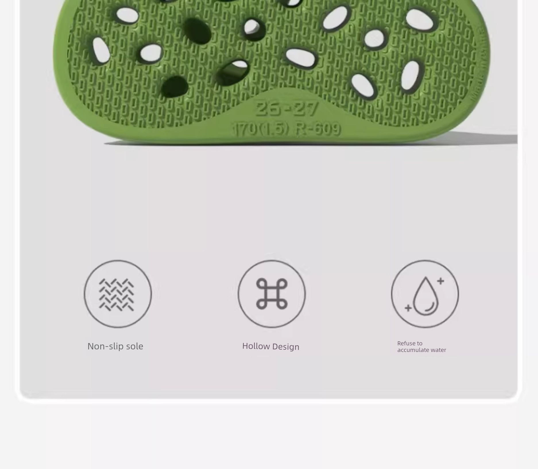 Bathroom Bath Leaking Cut Out Child Kid Slippers — 8