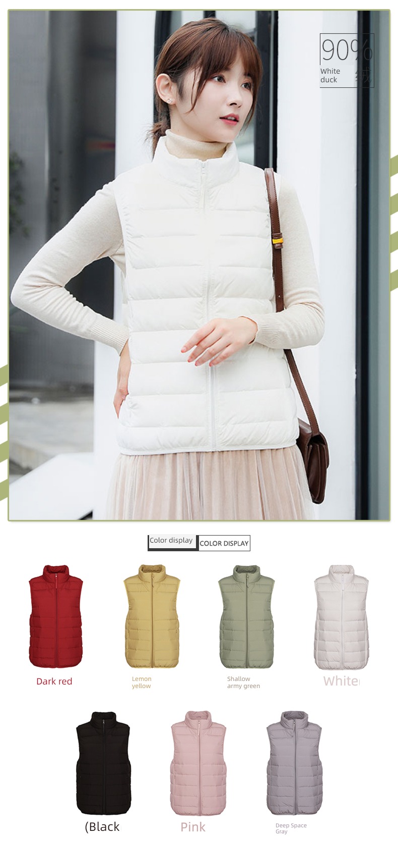 stand collar have cash less than that is registered in the accounts youth Big size light down Vest