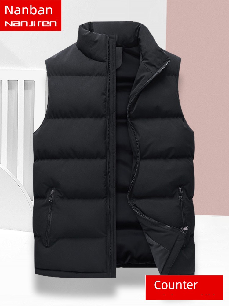 NGGGN thickening Down cotton Wear out keep warm vest