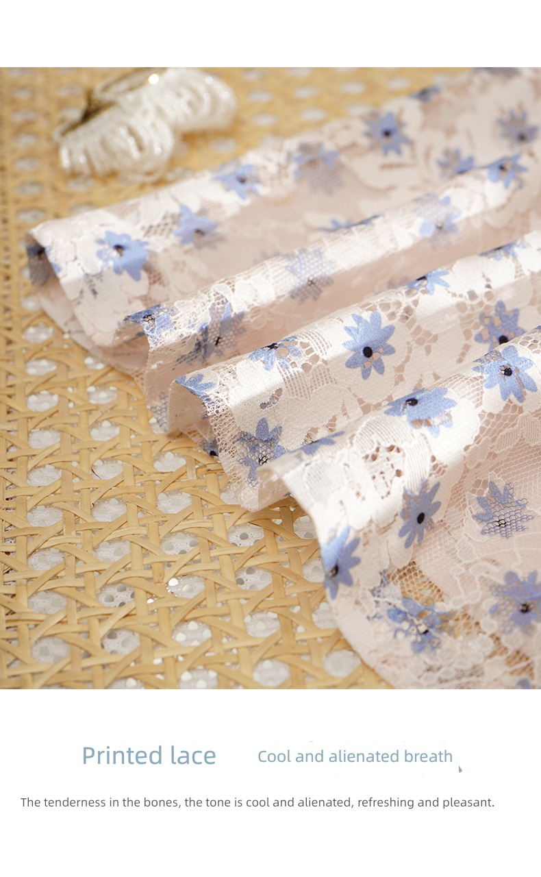 Ou Ni Xue Korean version Frenulum Long sleeve bow printing