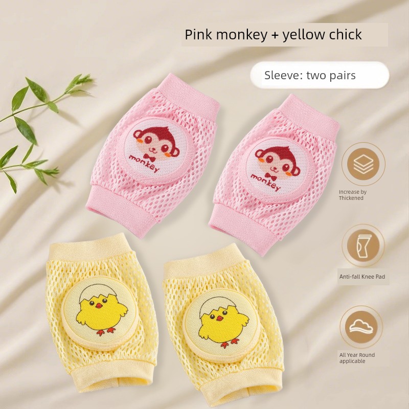 [Summer Breathable] Baby's Kneecap Baby Crawling Thin Men and Women Toddling Fall Protection Protective Gear Children Children Little Kids — 7