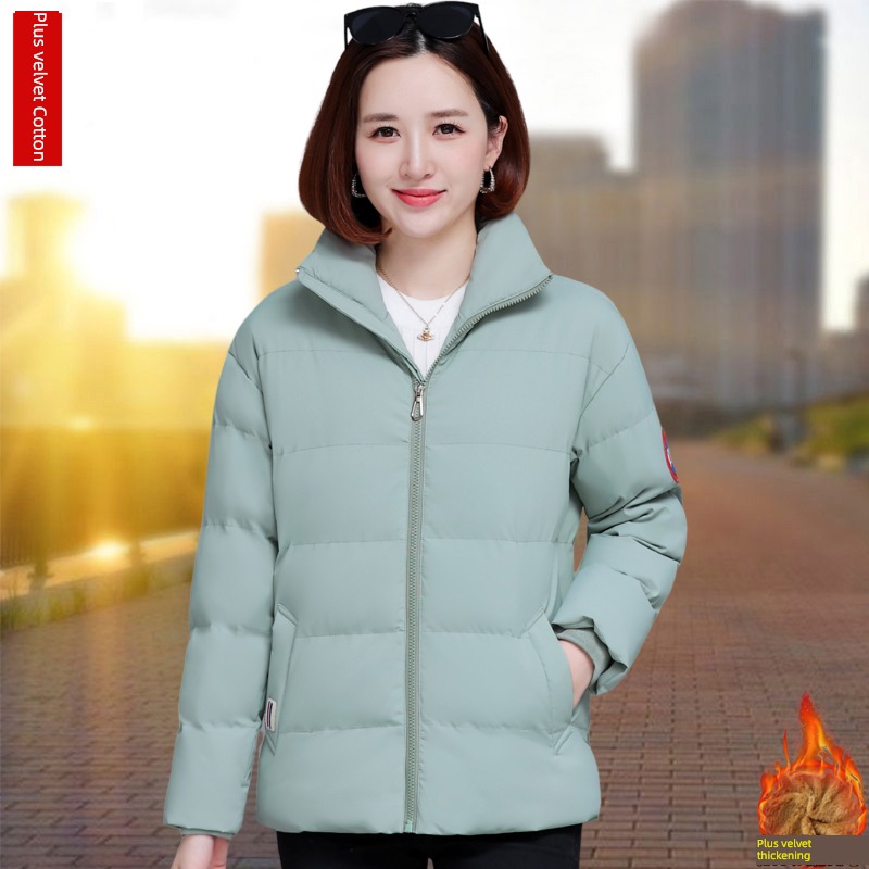 have cash less than that is registered in the accounts Autumn and winter Plush thickening middle age mom Cotton