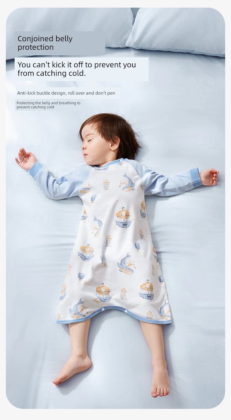 Baby Pajamas, Spring and Autumn Long-Sleeved Onesies, Toddler Boys' Nightgowns, Boys' and Girls' Nightgowns, Autumn and Winter Baby Sleeping Bags — 10