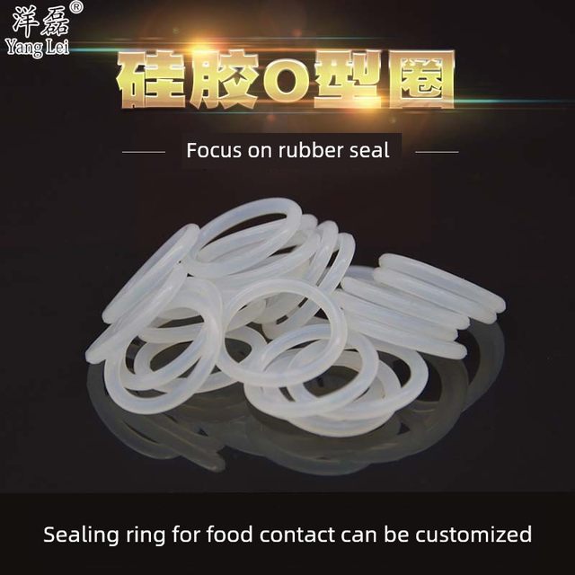 Yanglei silicone o-ring 6-300*wire diameter 2.4/3.1mm high temperature resistant silicone rubber ring food grade sealing ring