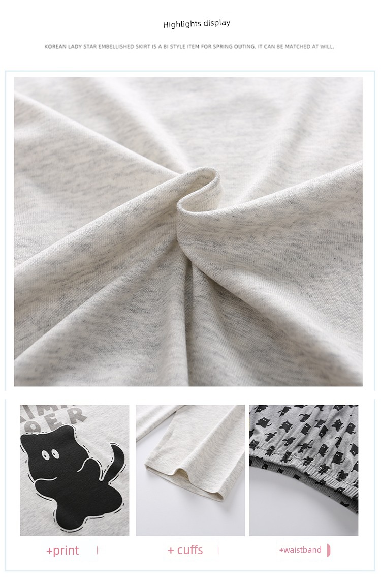 2026 New Children's Long-Sleeve Loungewear Thin Pajama Set Modal Girls' Pajamas Spring and Autumn Internet Celebrity Hot Item — 6