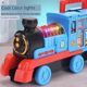 Toma little locomotive toys model railcar children's alloy simulation electric train boy birthday gift