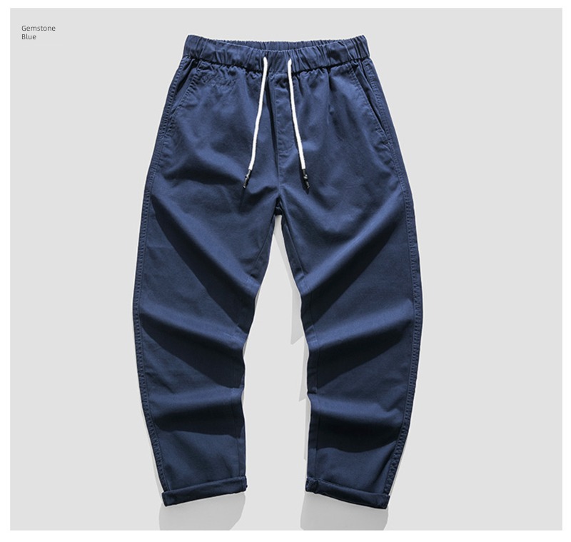 autumn Nine points Korean version Self-cultivation Chaopai Men's style Overalls