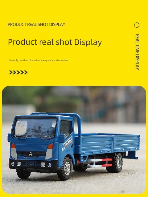 1/32 alloy Isuzu truck model Huili toy dump truck truck light cargo Great Wall gun pickup fire truck