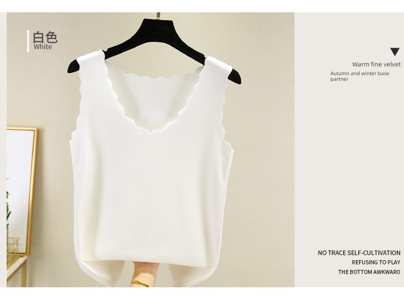 Double faced velvet Self heating Self-cultivation pure cotton Undershirt vest