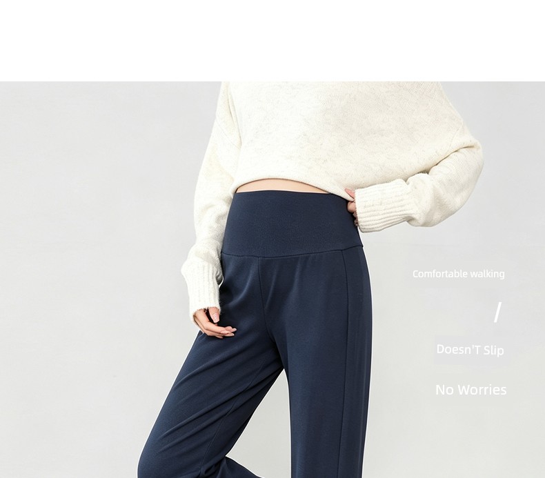 Maternity Pants for Outdoor Wear 2026 Spring and Autumn New Flared Pants with Belly Support Yoga Pants Plus Size Cropped Flared Pants for Autumn Outdoor — 26