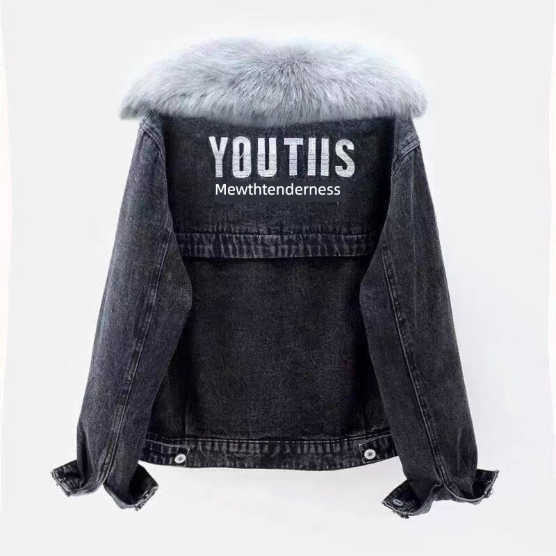 have cash less than that is registered in the accounts easy Fur collar Plush Cotton chaqueta