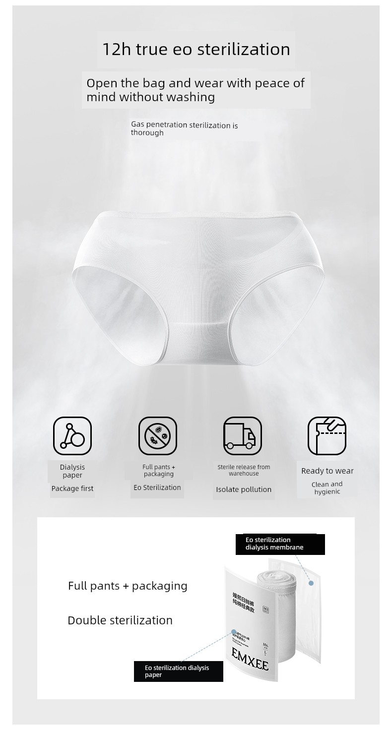 【Mushroom Mid-Autumn Festival Gift Season】Manxi 10A Avocado Disposable Underwear, Soft and Sterilized, Individually Packaged — 6