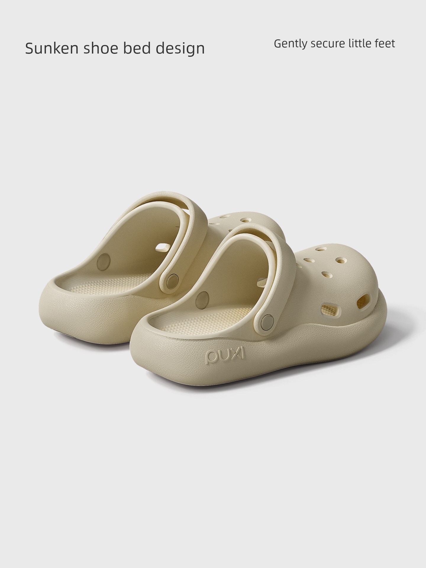 Puxi Yunmengze Children's Outdoor Non-Slip Slippers for Girls, Fashionable Closed-Toe Beach Clogs for Boys, Quick-Drying Water Shoes — 3