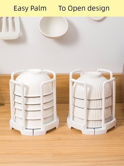 Household retractable bowl rack kitchen cupboard bowls bowls bowls bowls drain rack tabletop plate rice bowl storage rack