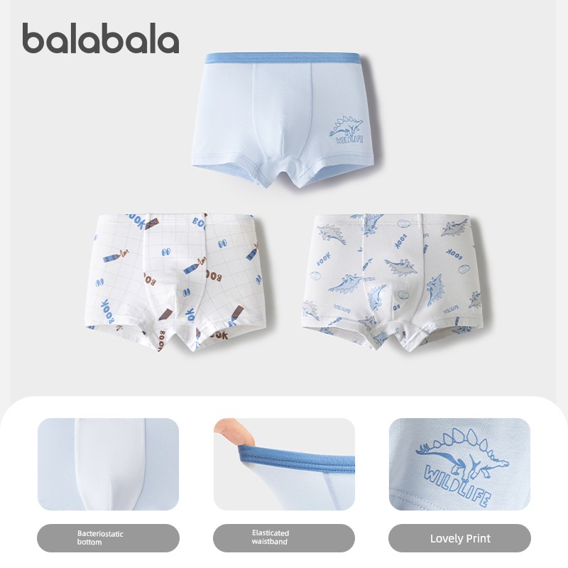 Balabala without Pp 3 Pairs/pack Children's Underwear — 8