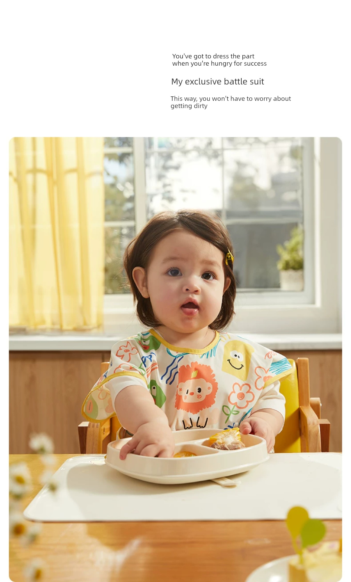 Royal Pet Baby Waterproof Feeding Smock Bib for Infants and Toddlers, Boys and Girls, Kindergarten Reversible Apron — 41