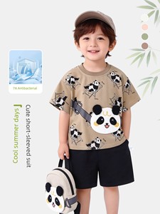 Special Clearance Baby Short-Sleeve Set 2026 New Model Boys' Summer Outfit Infant Clothing Girls' Two-Piece Thin Style