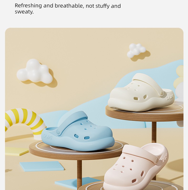 Puxi Yunmengze Children's Outdoor Non-Slip Slippers for Girls, Fashionable Closed-Toe Beach Clogs for Boys, Quick-Drying Water Shoes — 12