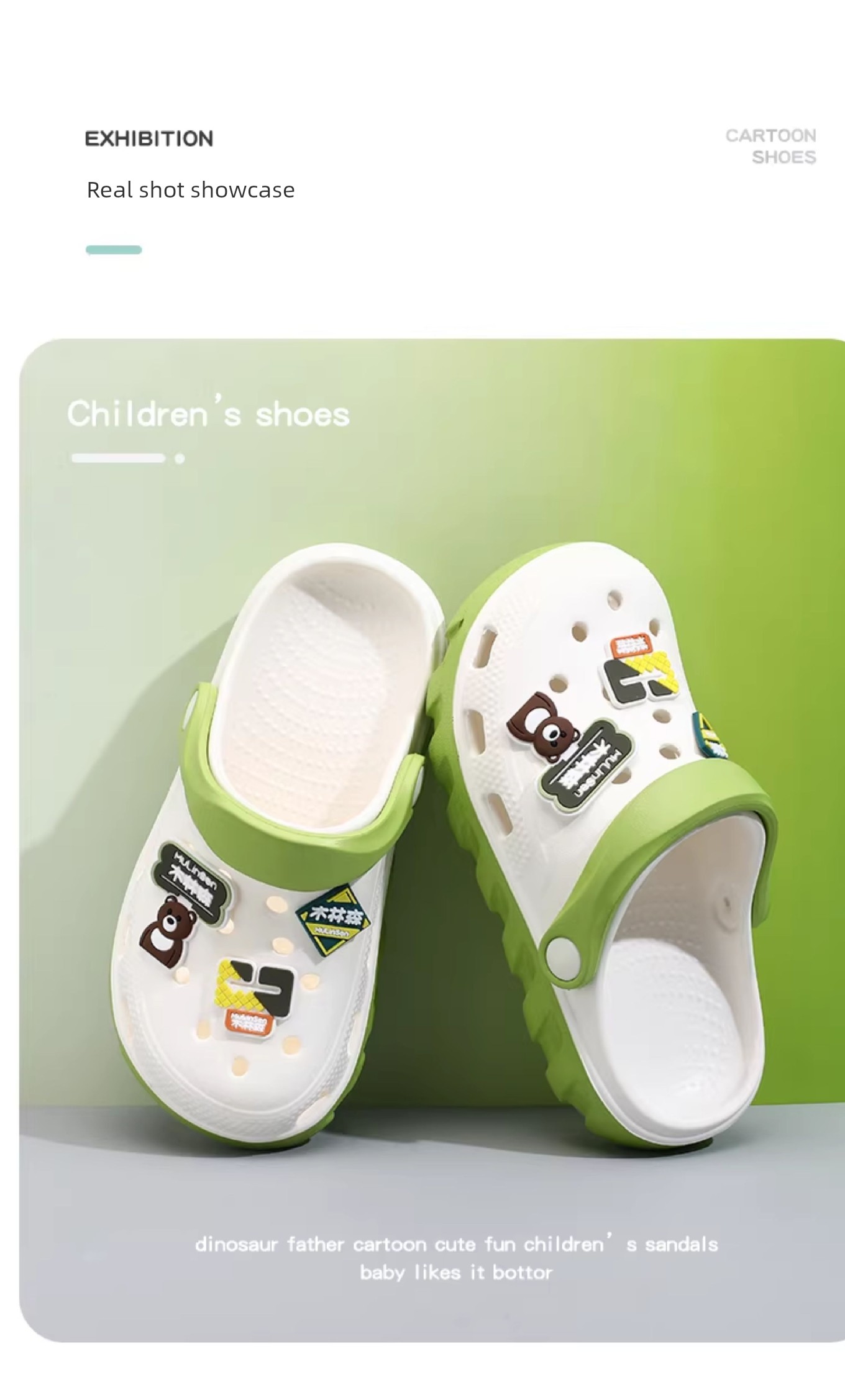 Mulinsen Children's Clogs for Boys, 2026 New Summer Model, Boys' Slippers, Non-Slip, Silent, for Older Children, with a Soft Stepping Feel — 8