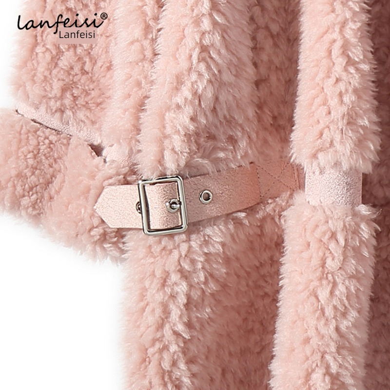 Fur in one Medium and long term Haining Sheep shearing overcoat