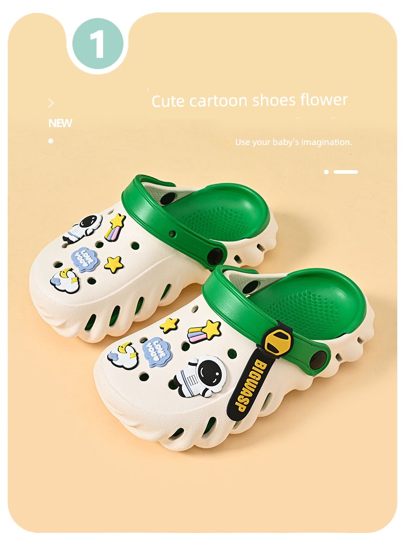 Bumblebee Boy Sandals Summer Children's Hole Shoes — 4