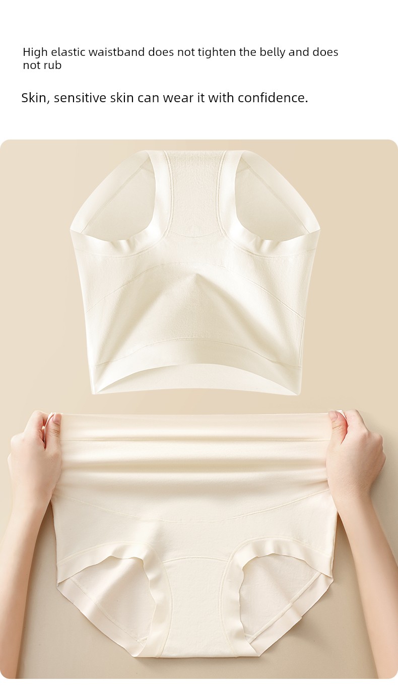 Jq Jingqi Maternity Underwear, Pure Cotton, Extended Crotch, Breathable, High-Waisted, Belly-Supporting, Antibacterial, Large Size, Special for Late — 11