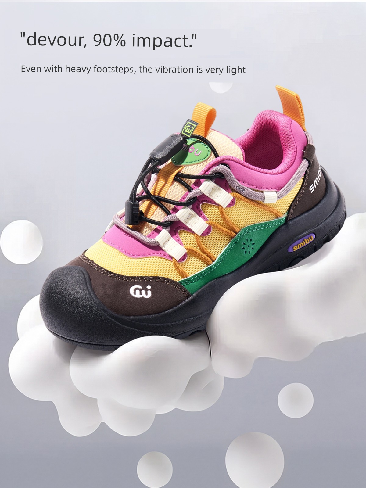 [Surprise New Trend Week] Smibu Children's Sports Shoes 2026 Autumn New Kids' Shoes Bubble Candy