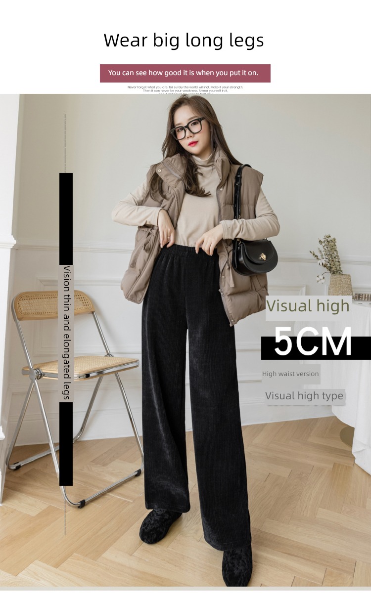chenille  winter leisure time Women's wear fashion High waist sweatpants