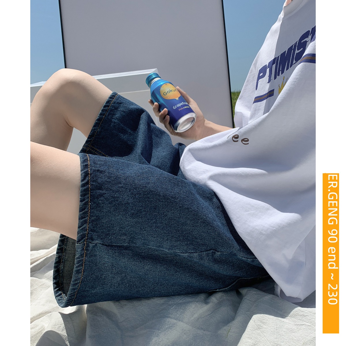 Chaopai summer Wear out ins Hot money Denim shorts