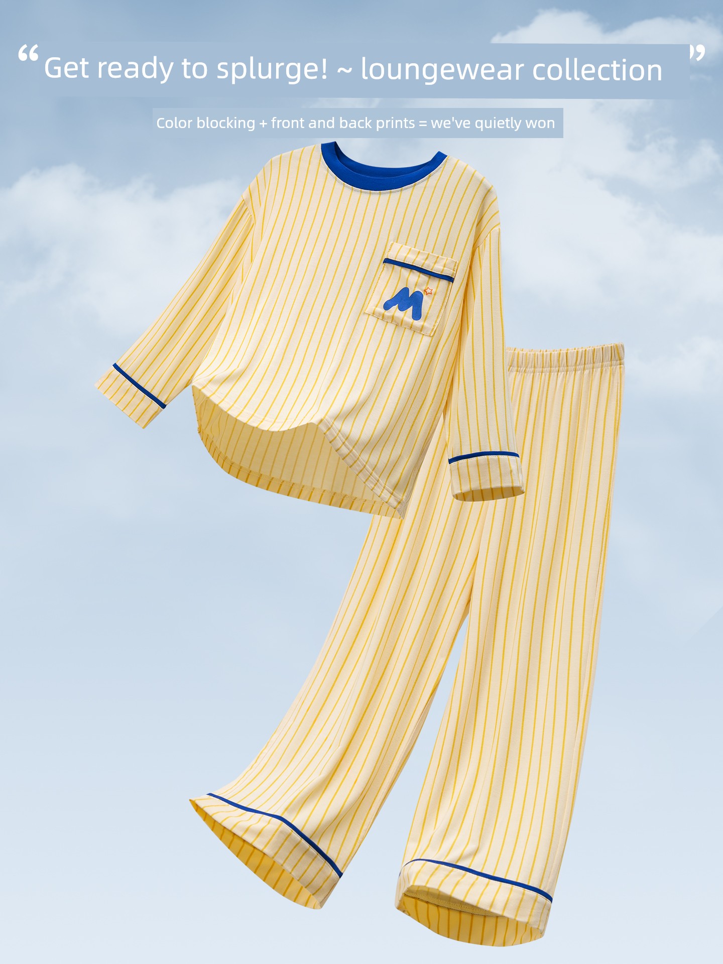 "Soft and Cuddly Fabric" Spring and Summer Children's Modal Pajamas Dopamine Boys and Girls Loungewear for Middle School Students Cotton