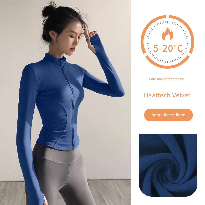 Lulu Quick Drying Clothes Sports Outwear Women's Summer Sun Protection Cinched Bodycon Tops Yoga Long Sleeves Thin Outdoor Cardigan