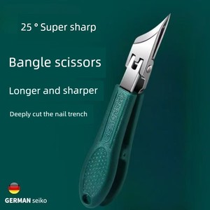 New arrival ultra-sharp fine beveled nail clippers stainless steel large opening nail Clippers gear switch nail groove p