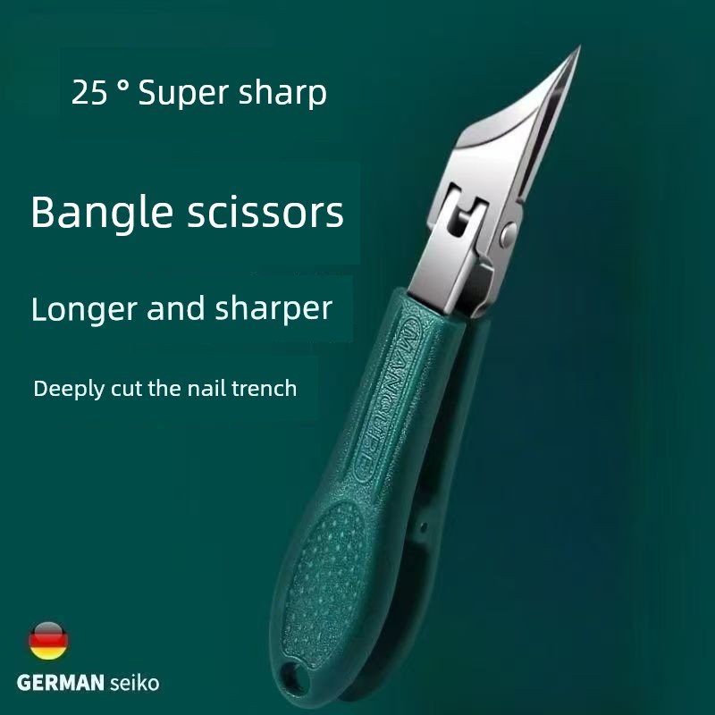 New arrival ultra-sharp fine beveled nail clippers stainless steel large opening nail Clippers gear switch nail groove pliers For Home manicure