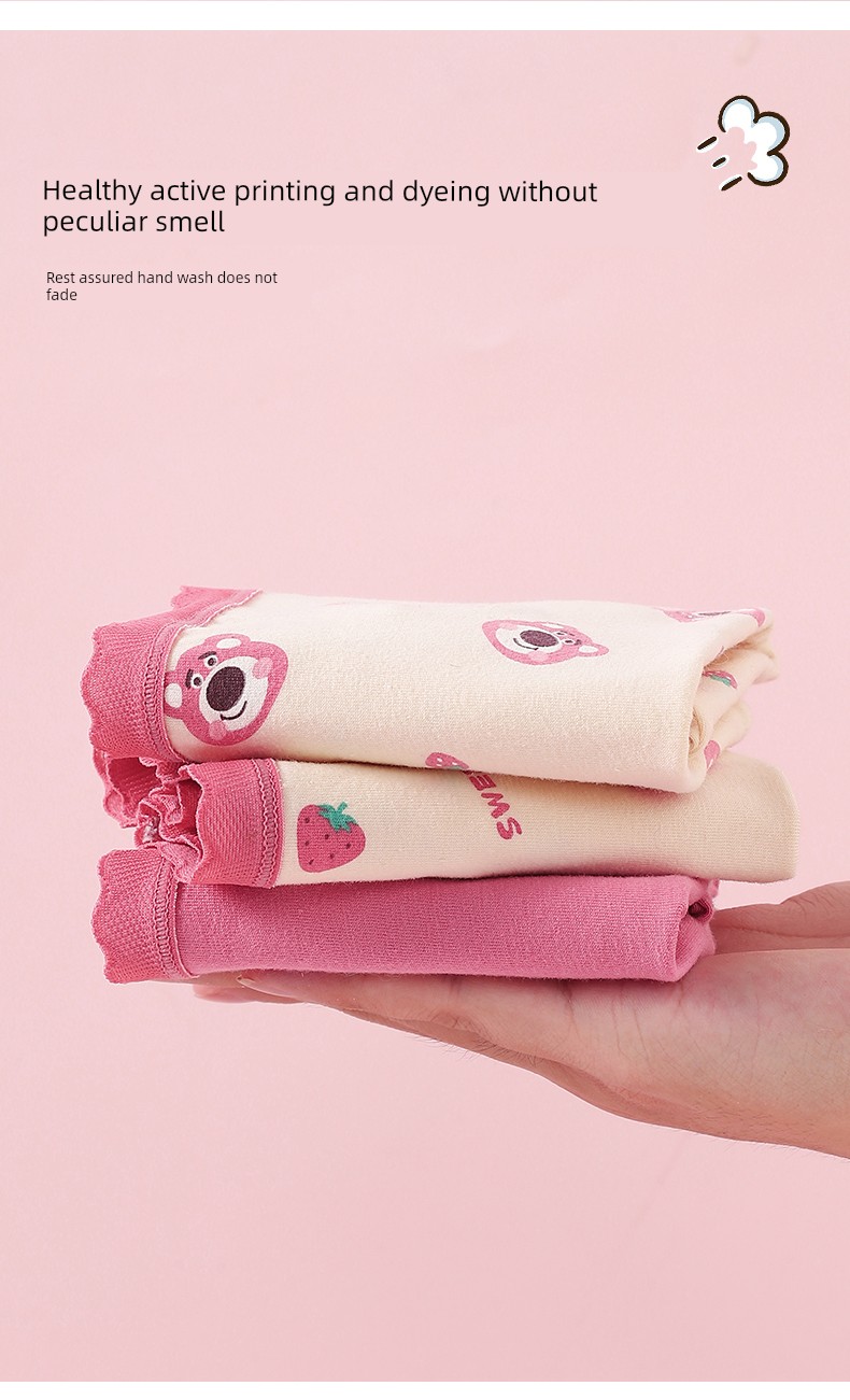Children's Underwear Girl Pure Cotton Boxer Shorts Baby Girl All Cotton Briefs Little Girl Boxer Antibacterial without Pp — 11