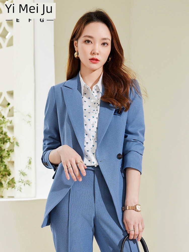 occupation Suit female 2022 new pattern Autumn and winter college student formal wear coverall temperament ma'am man 's suit loose coat