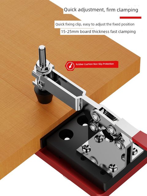 博翰铰链开孔器辅助器打孔限位器铝合金木工柜门合页定位安装工具