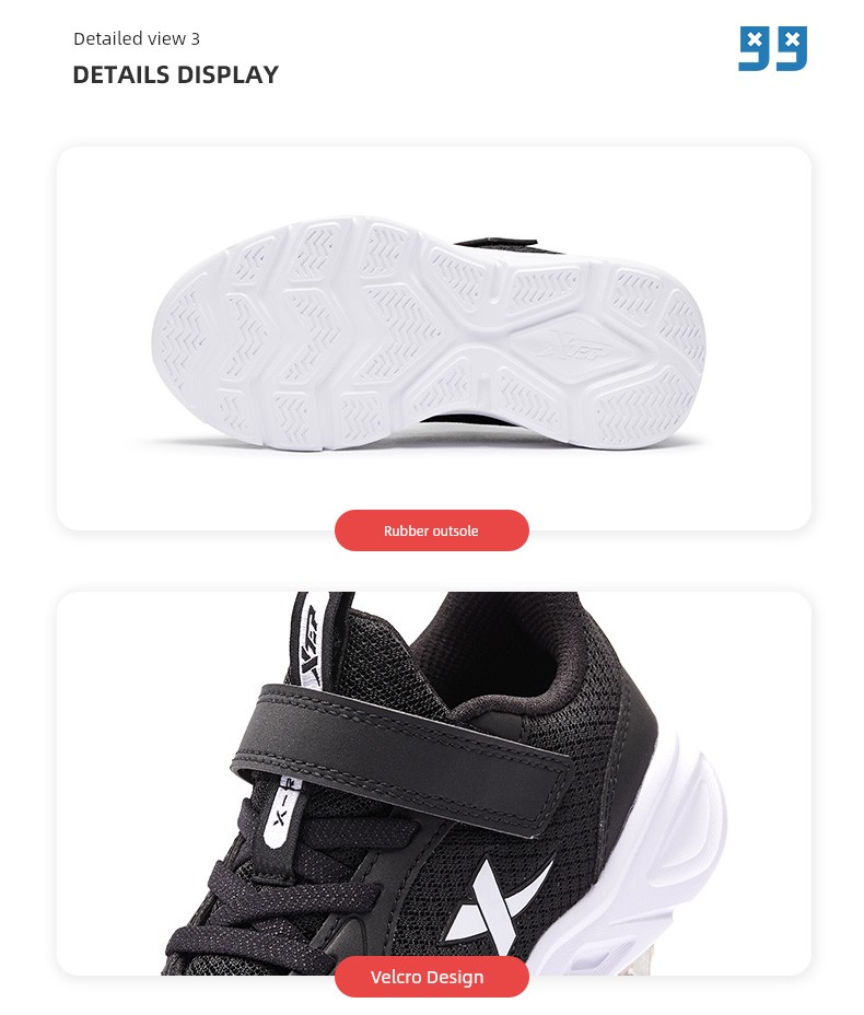 Cloud Running | Xtep Kids 2026 Autumn New Girls' Mesh Running Shoes Children's Boys' White Sneakers Sports Shoes. — 36