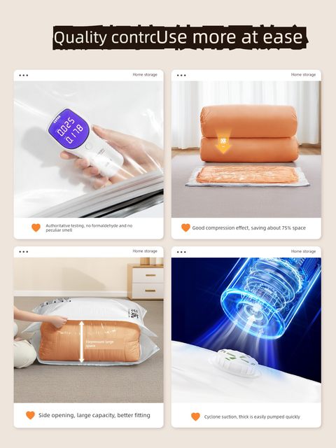 Vacuum compression bag storage bag clothes and quilts special thickened quilt down jacket finishing bag household artifact
