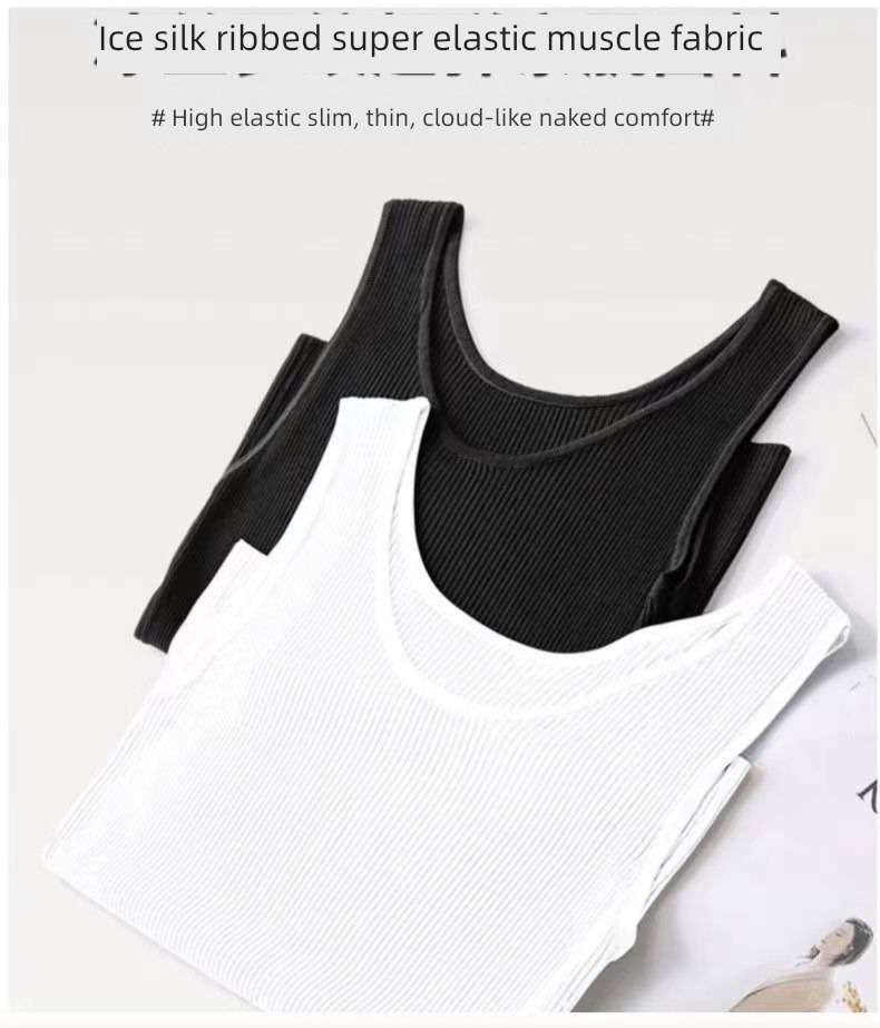 thread Solid color Self-cultivation Thin money Put on your clothes camisole vest