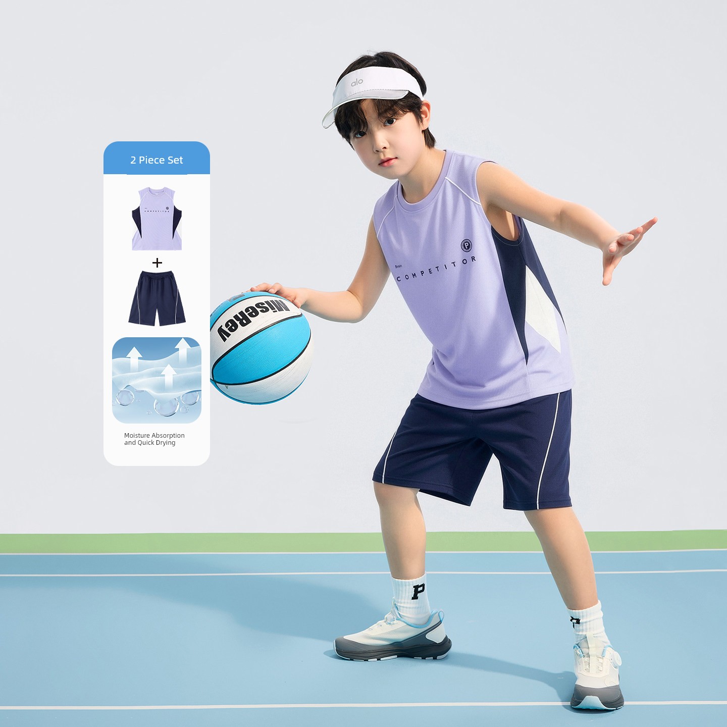 Zuoxi Children's Clothing Boys' Quick-Dry Set Children's Sports Vest and Shorts Two-Piece Mesh Summer Outfit 2026 New Trendy Style — 4