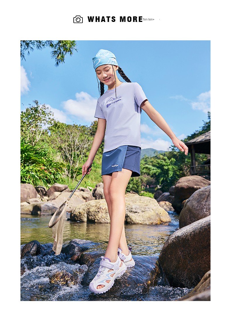 Hongxing Erke Quick Drying Clothes Sports Breathable Half Sleeve Children's Clothing — 68