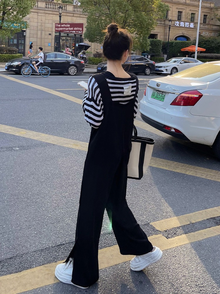 spring and autumn Sense of design Korean version easy Conjoined rompers