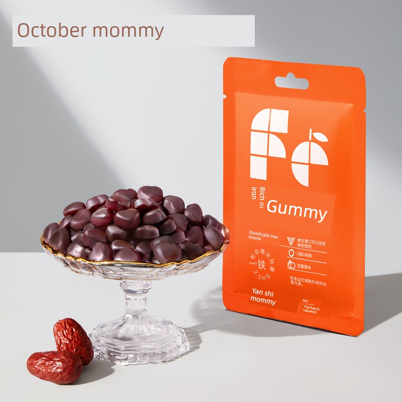 [Tmall U First] October Crystal Iron-Rich Gummies for Pregnant Women, Nutritional Supplement for Blood and Energy during Pregnancy, Iron-Enriched 15g*2 Pack — 2
