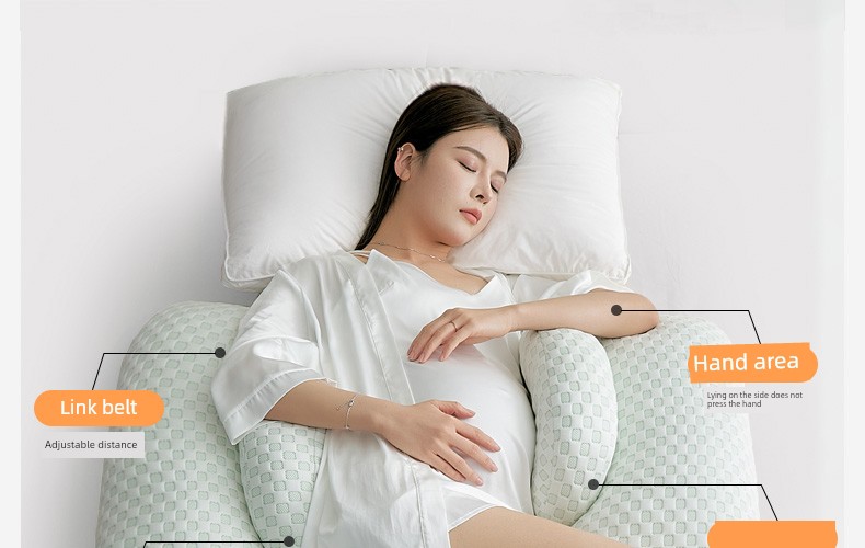 Mommytime Pregnancy Pillow Waist Support Pillow Belly Support Pregnant Women Sleeping Side Pillow Head Pillow U-Shaped Pregnant Women Supplies — 12