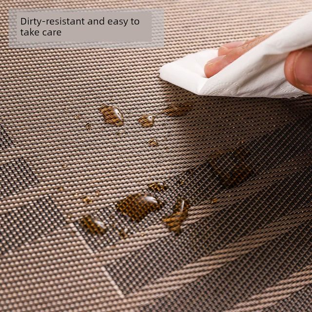 4-piece Japanese dining cloth Western place mat Nordic dining table mat Thermal insulation mat Anti-scalding pot mat Bowl mat Coaster Home PVC