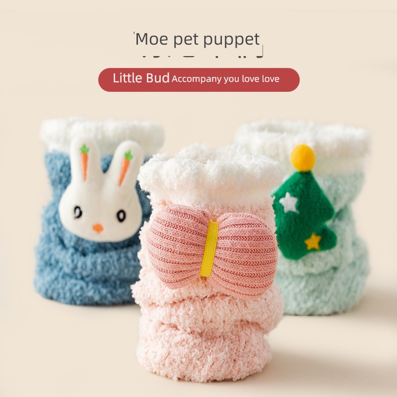 Hosiery children keep warm Home Plush sleep postpartum Socks