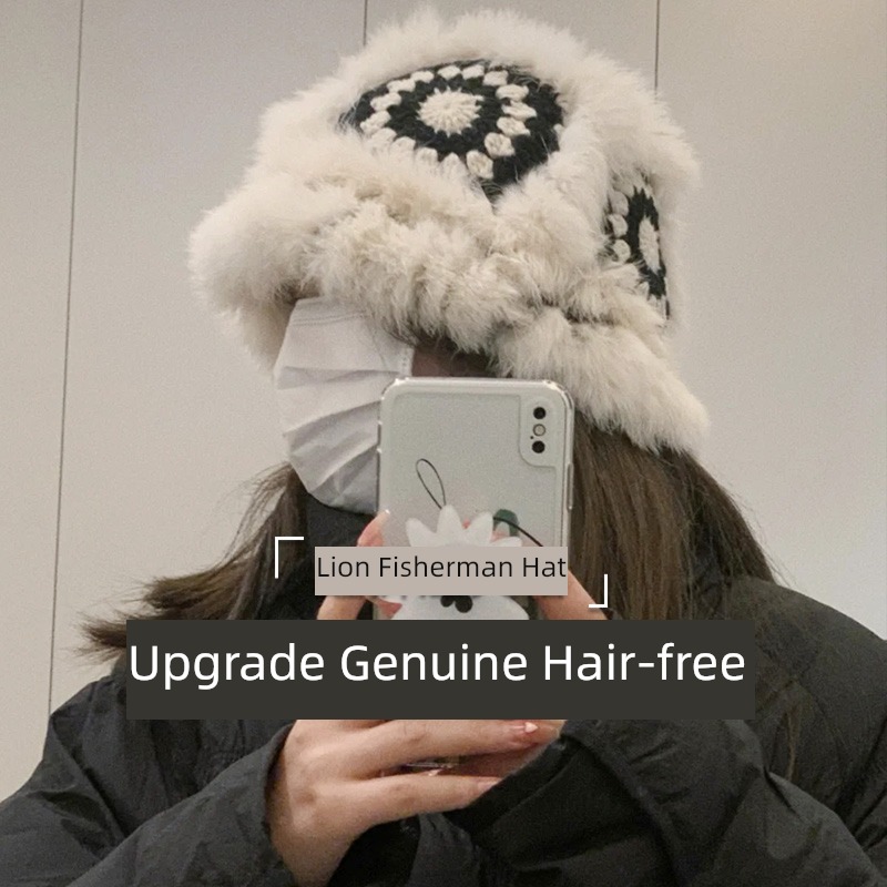 female Autumn and winter Tiger head Chinese style Fisherman hat Lion dance