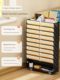 File storage rack desktop floor-standing multi-layer file folder storage box file frame table side vertical movable file rack office storage rack data sorting tool layered metal file rack