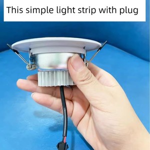 Led Downlight Recessed Spotlight for Home Living Room, Barrel Light, Copper Light, Bull's Eye Light, Hole Light, Plug-In